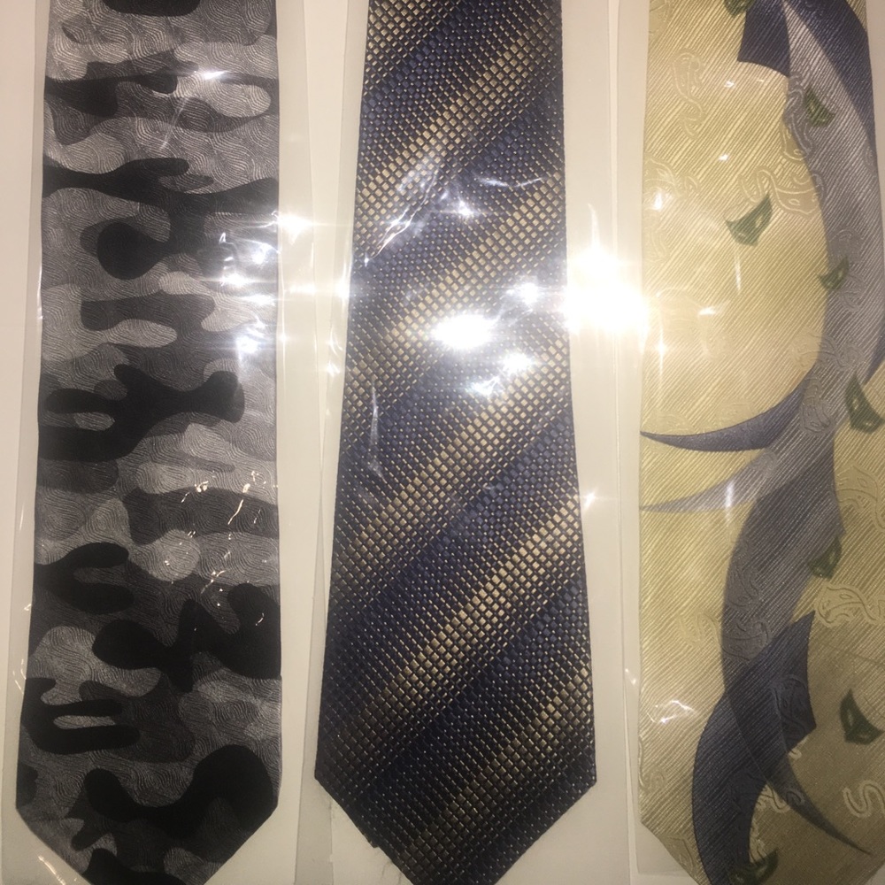 Set of 3 Designer Men Ties Brand New